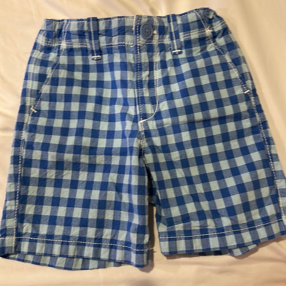 Gap Toddler Shorts Like New; Blue check print; Size 3